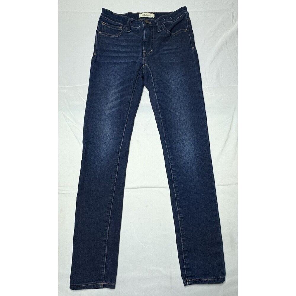 Madewell Women's Dark Wash‎ 9" Mid-Rise Skinny Blue Denim Jeans - Size 25x28*